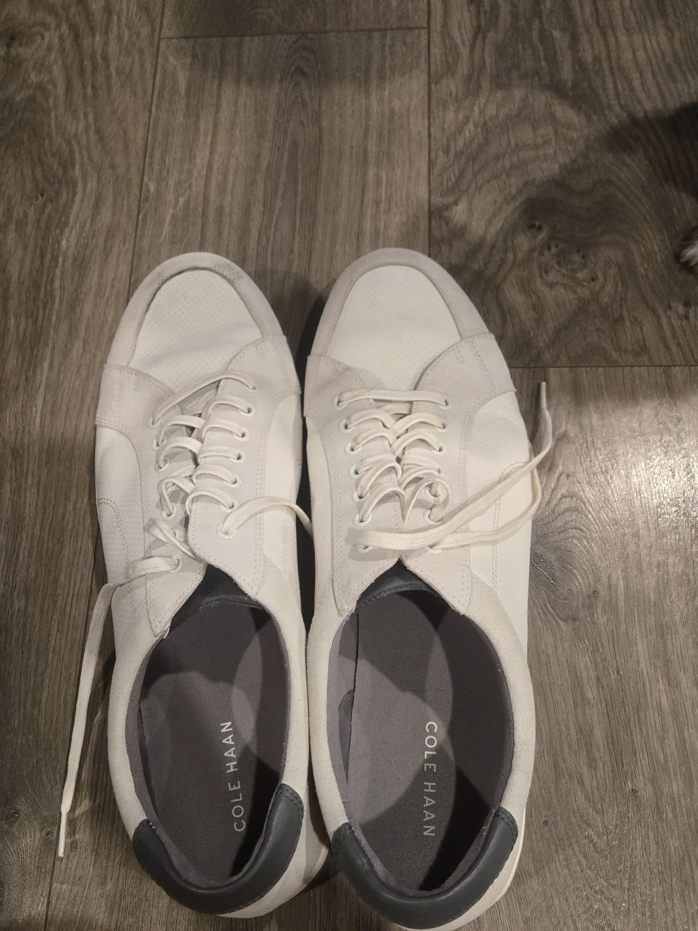 Men's Casual Lace-Up Sneakers in Light Beige Size 15